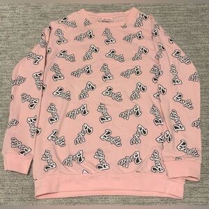 Barbie Pink Logo Kids Sweater